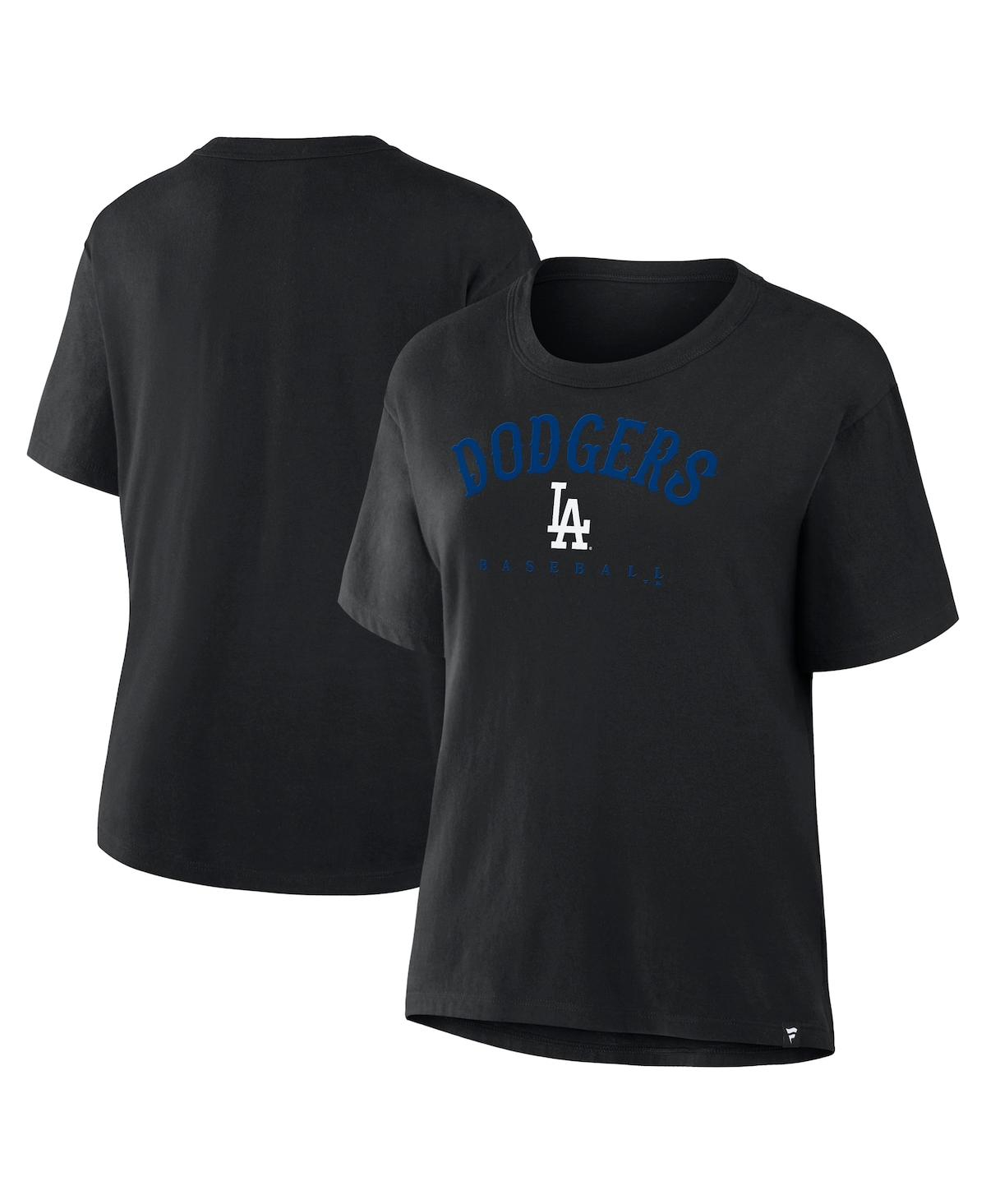 Fanatics Women's Black Los Angeles Dodgers Home Run Legacy T-shirt In Black