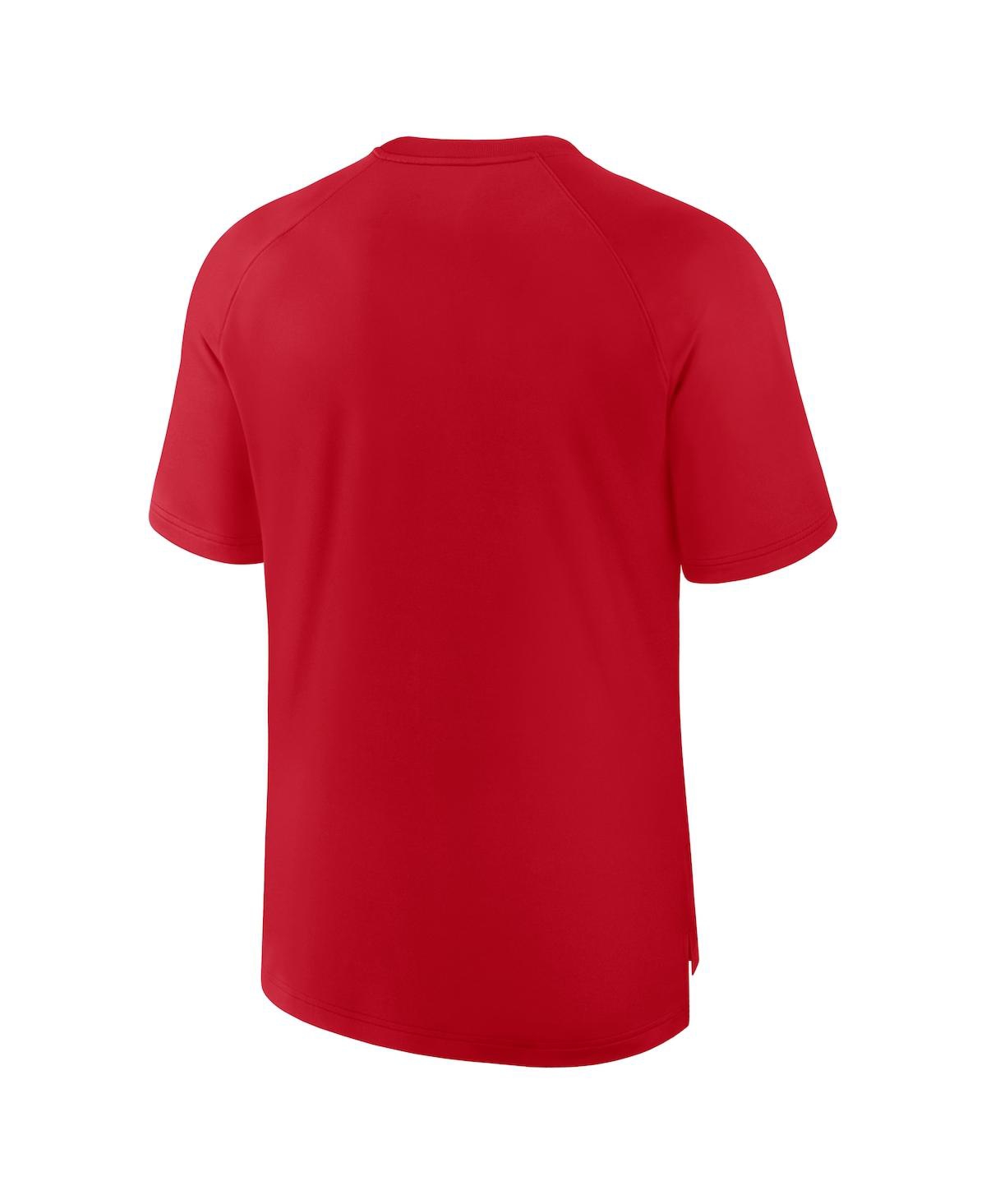 Nike Men's Red St. Louis Cardinals Authentic Collection Pregame Raglan Performance T-shirt In Red