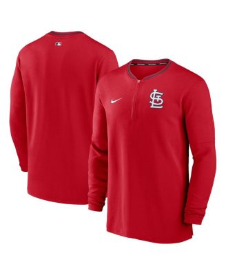 Nike - Men's Red St. Louis Cardinals Authentic Collection Performance Half-Zip Top