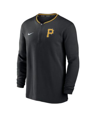 Men's Black Pittsburgh Pirates Authentic Collection Performance Half-Zip Top