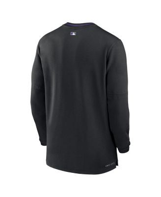 Men's Black Colorado Rockies Authentic Collection Performance Half-Zip Top