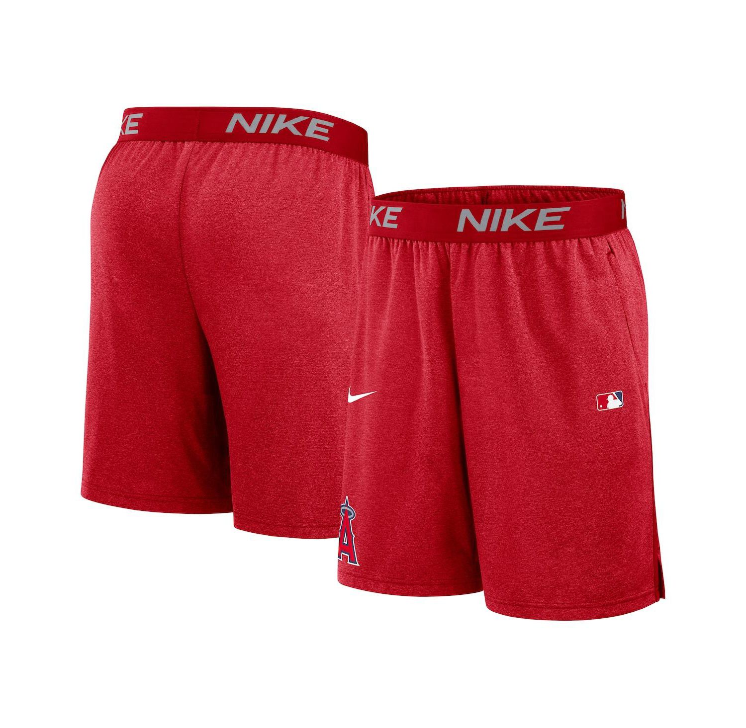 Men's Red Los Angeles Angels Authentic Collection Performance Knit Shorts