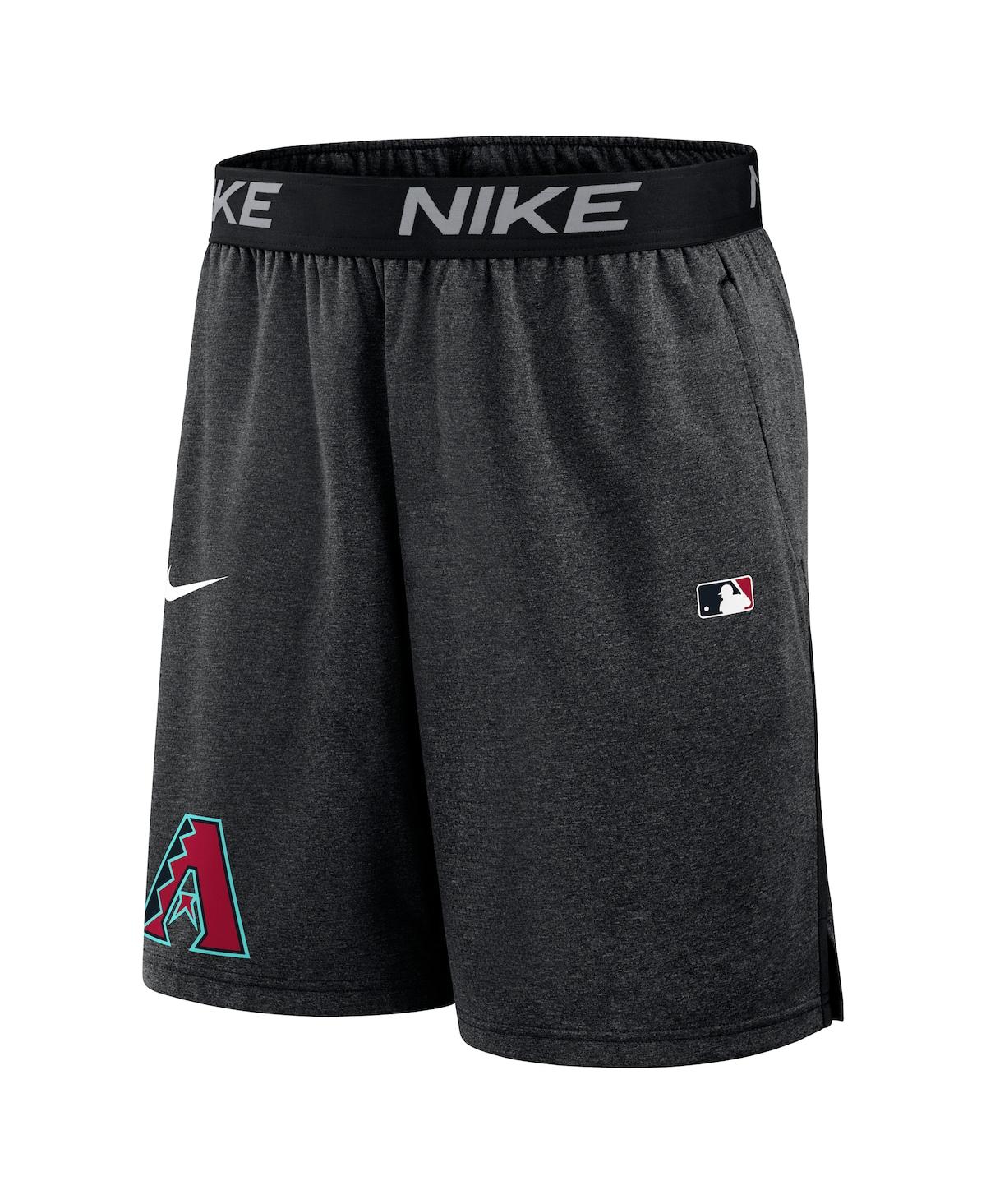 Nike Men's Black Arizona Diamondbacks Authentic Collection Performance Knit Shorts In Black