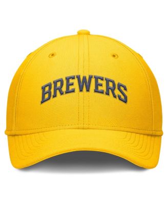 Men's Gold Milwaukee Brewers Rise Performance Flex Hat