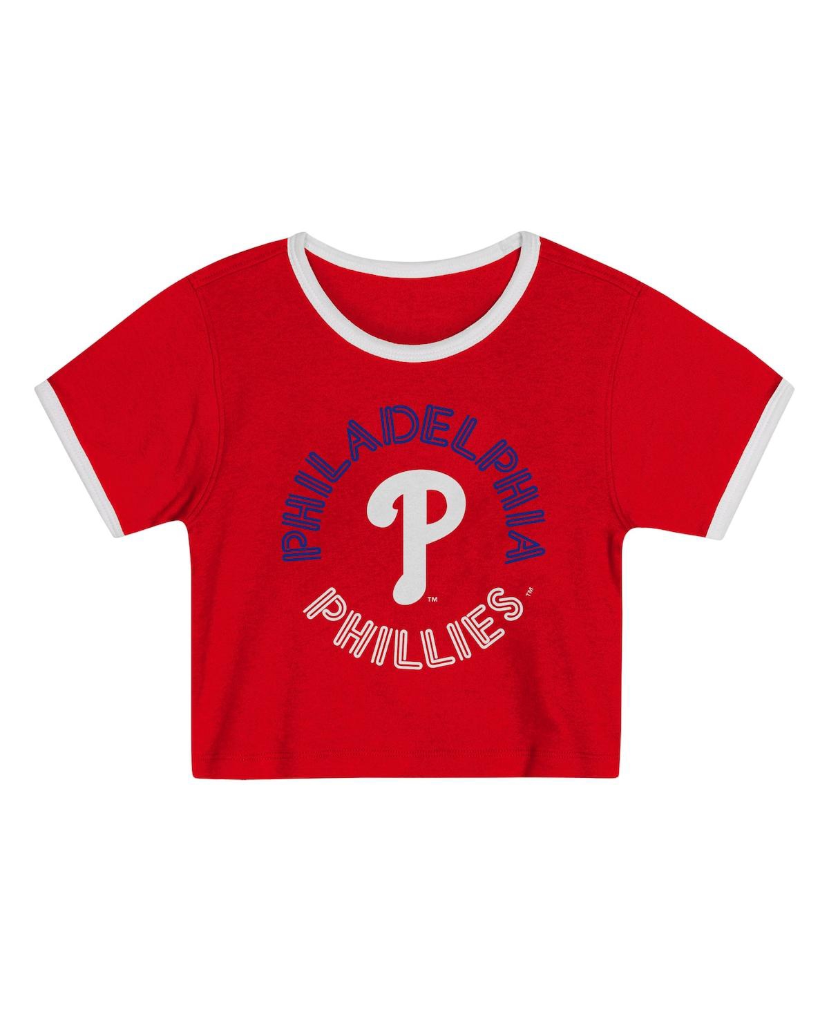 Outerstuff Toddler 2-piece Red Philadelphia Phillies Double Run T-shirt & Shorts Set In Red