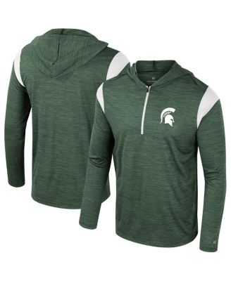 Colosseum - Men's Green Michigan State Spartans Dozer Half-Zip Windshirt