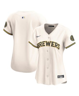 Nike - Women's Cream Milwaukee Brewers Home Limited Jersey