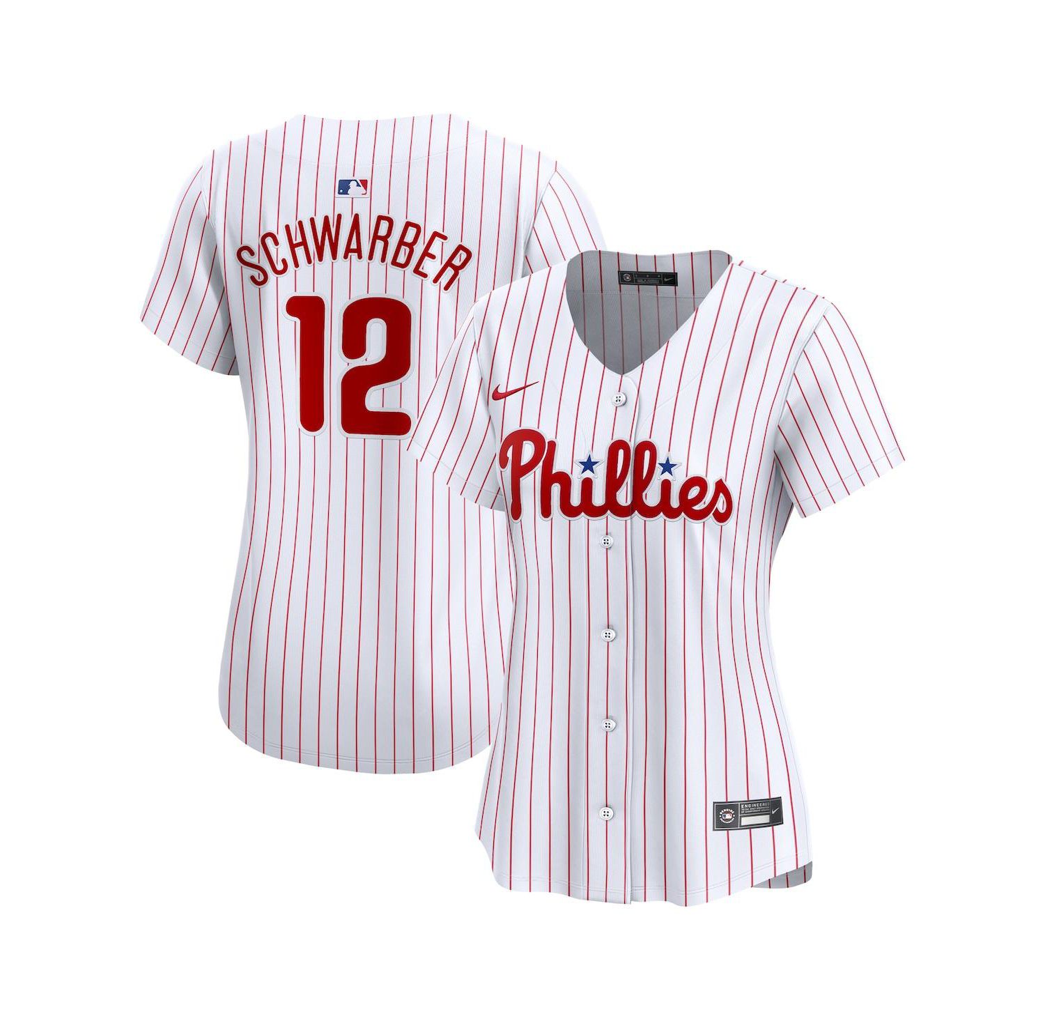 Women's Kyle Schwarber White Philadelphia Phillies Home Limited Player Jersey