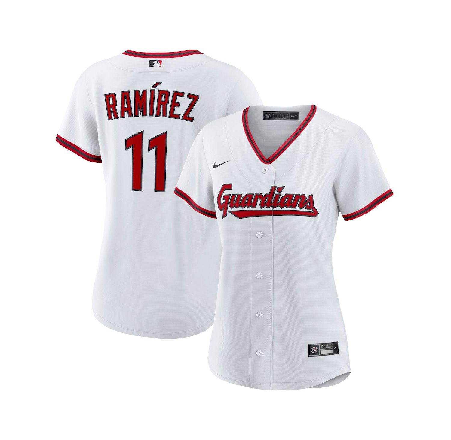 Women's Jose Ramirez White Cleveland Guardians Home Replica 2.0 Player Jersey