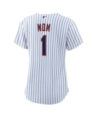 Women's White New York Mets 1 Mom Home Replica Jersey