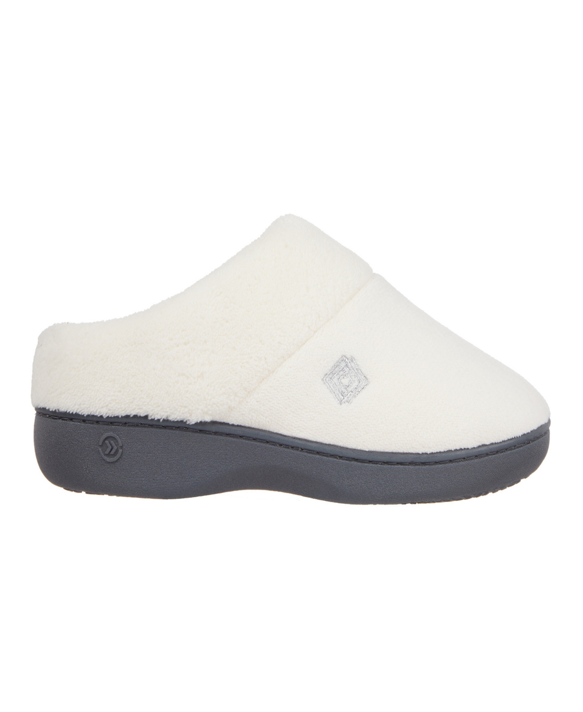 Isotoner Signature Women's Micro Terry Sport Hoodback Slippers In Ewe