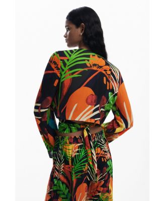 Women's Tropical wrap top