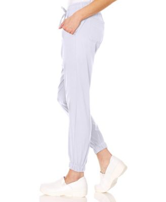 Plus Size Leah 5-Pocket Stretch Cargo Jogger Scrub Pants Yellow 3X Large