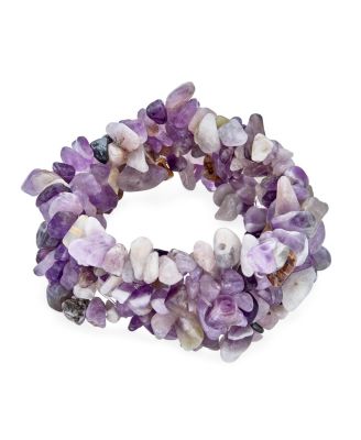 Big Chunky Multi Colors Crystal Chips Cluster Statement Wide Bracelet