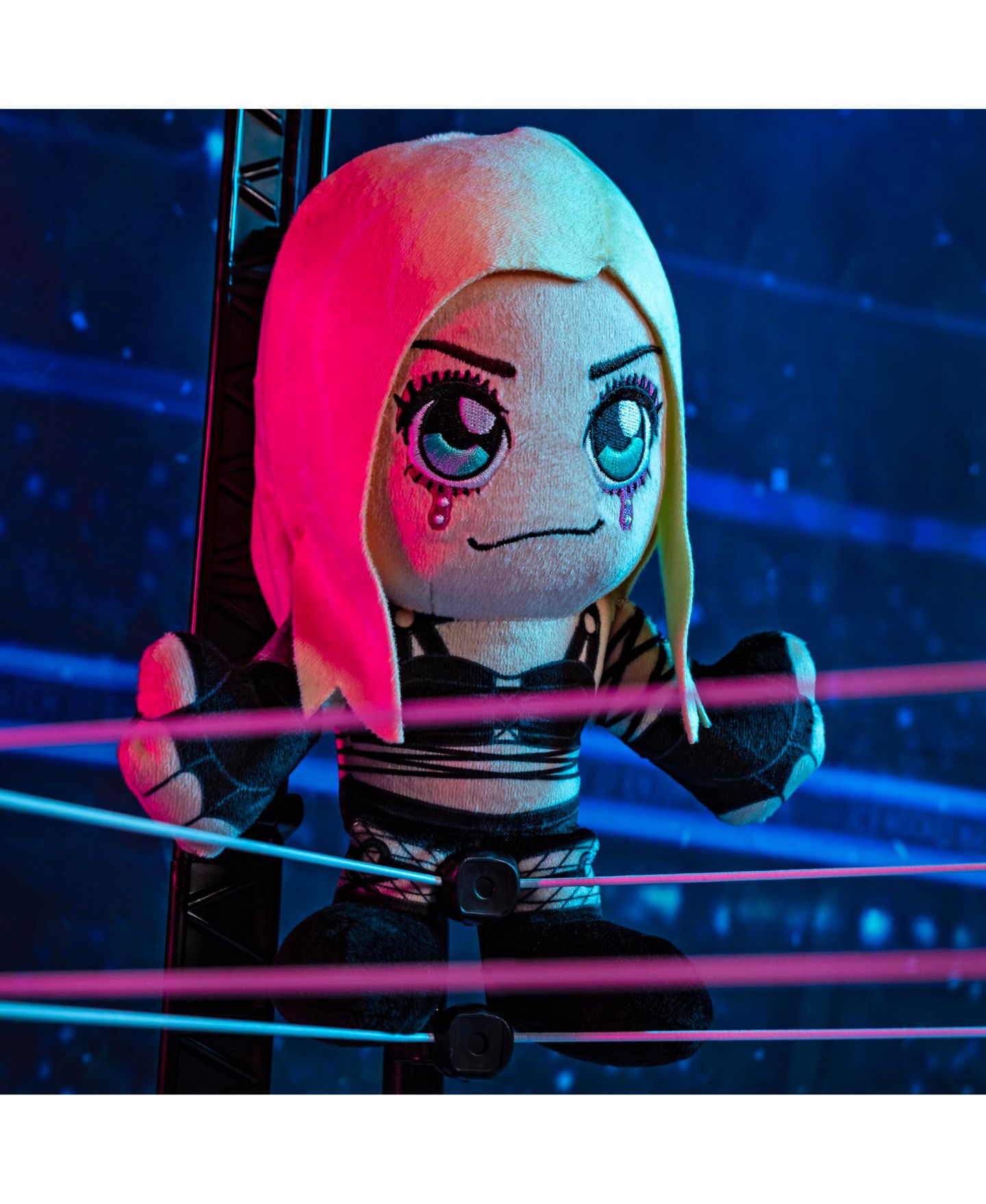 Детская мягкая игрушка Bleacher Creatures Liv Morgan 8" Chibi-Inspired Kuricha Plush, 1-Piece, цвет: Разноцветный — фото 5