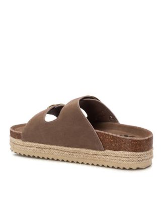 Women's Suede Flat Sandals By XTI