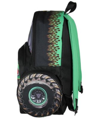 Backpack Grave Digger Truck 3D Character School Book Bag