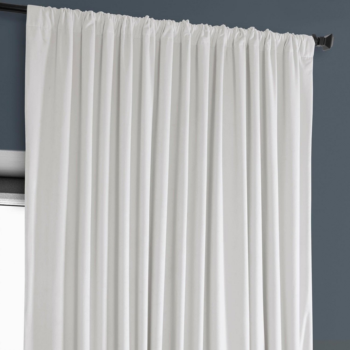 Half Price Drapes Extra Wide Heritage Plush Velvet Room Darkening Curtain
