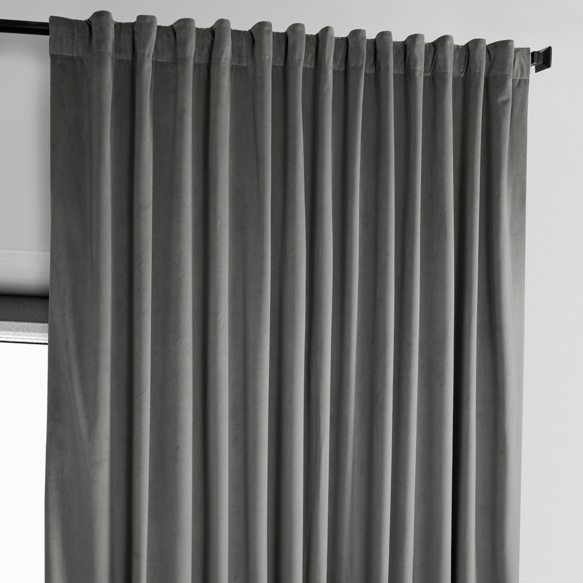 Half Price Drapes Extra Wide Heritage Plush Velvet Room Darkening Curtain