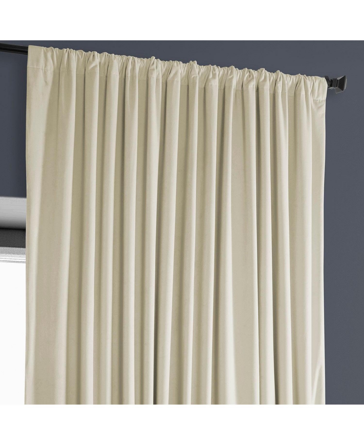 Half Price Drapes Extra Wide Heritage Plush Velvet Room Darkening Curtain