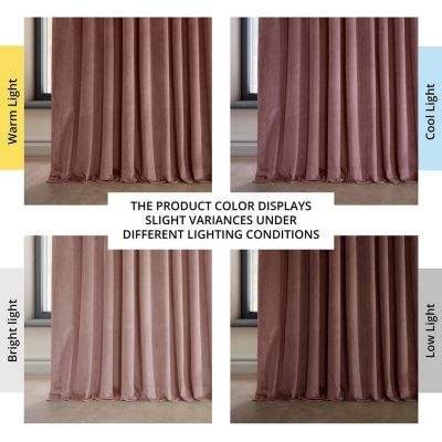 Extra Wide Heritage Plush Velvet Room Darkening Curtain