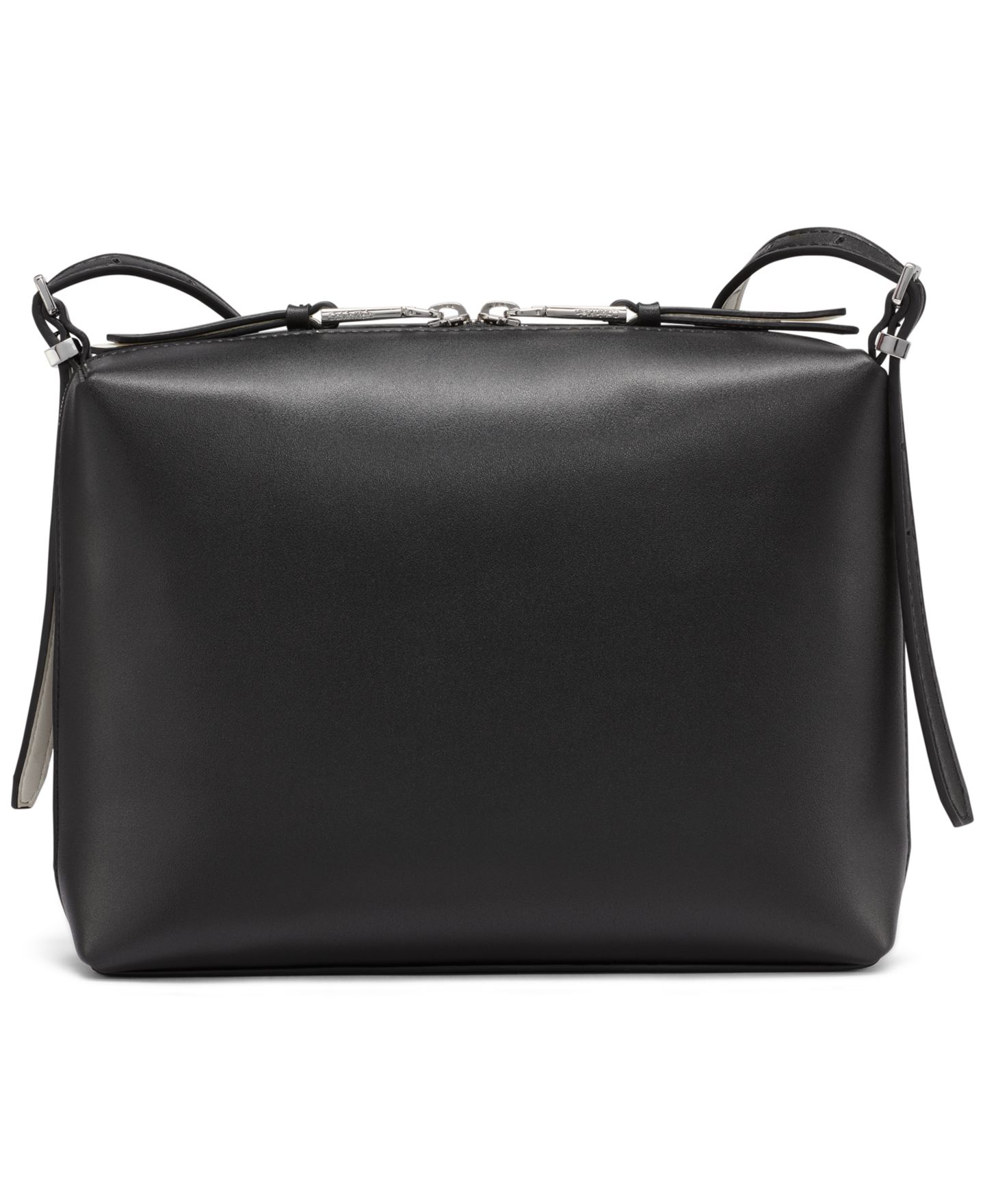 Женская сумка Calvin Klein Lowen Top Zipper Crossbody, цвет: Чёрный / Белый — фото 2
