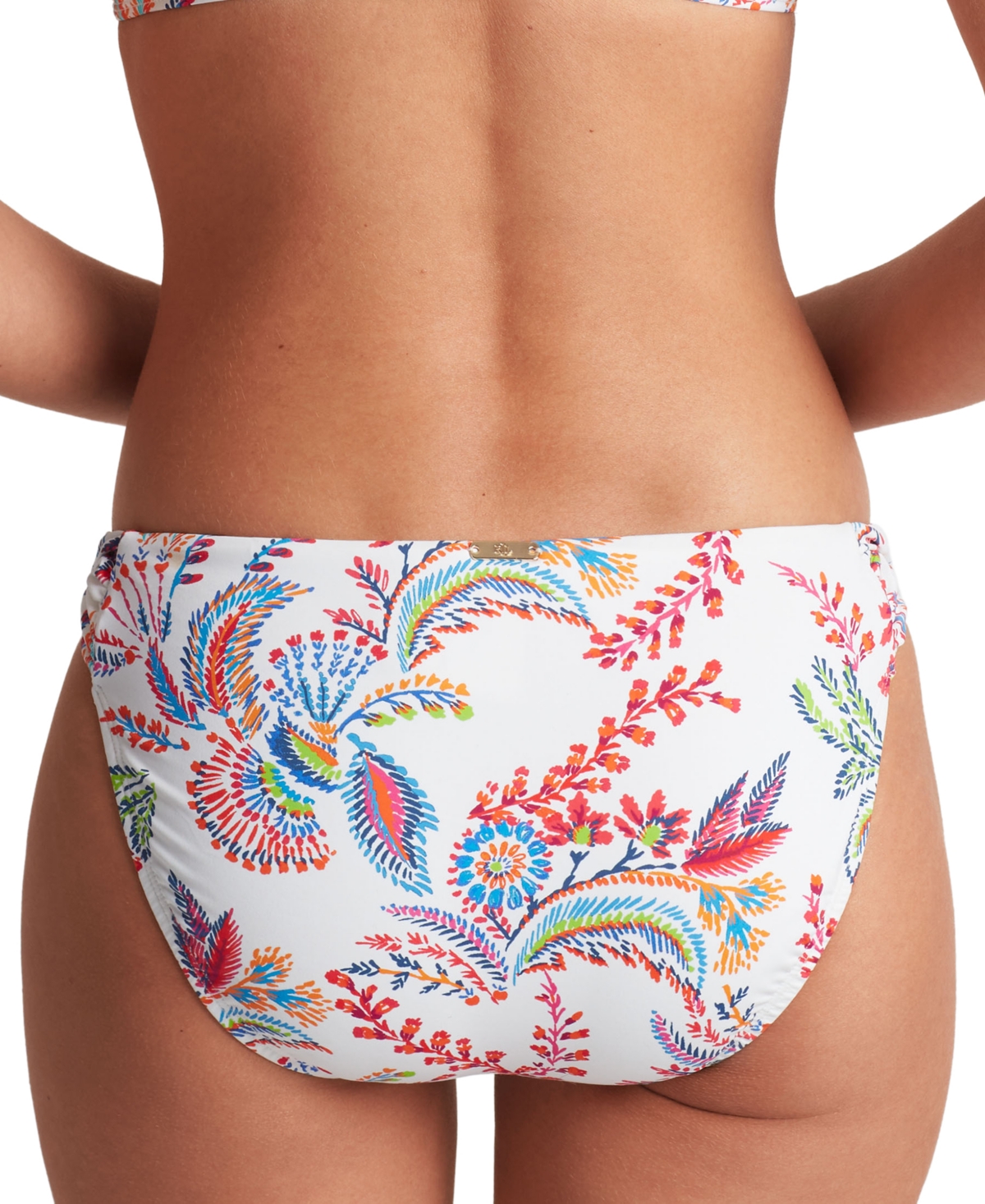Shop Ralph Lauren Women's Twist-side Hipster Bikini Bottoms