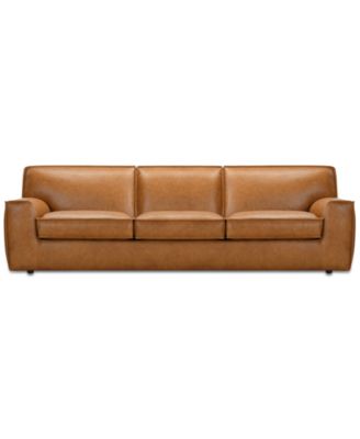 Glympton 110" Leather Sofa, Exclusively at Macy's