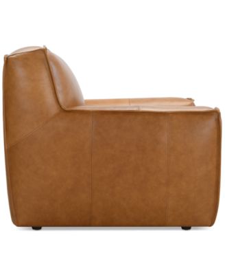 Glympton 53" Leather Arm Chair, Exclusively at Macy's