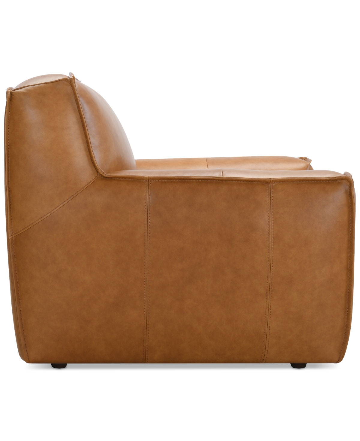 Macy's Glympton 53" Leather Arm Chair, Exclusively At