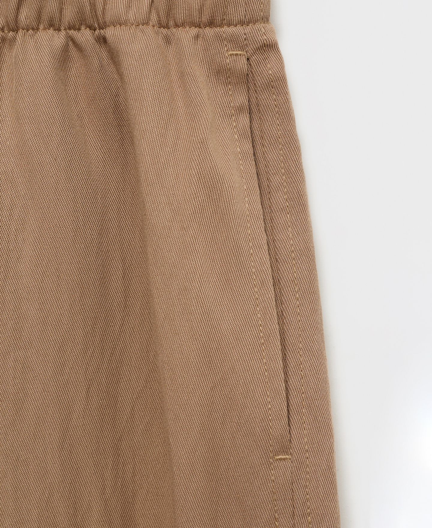 Женские брюки Mango Straight Lyocell Texture, цвет: Средний коричневый — фото 7