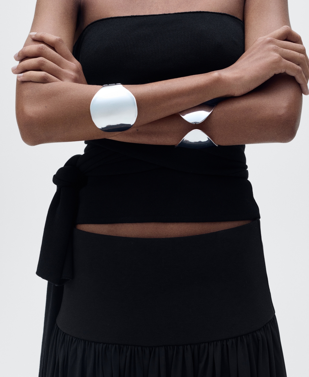 Mango Women's Long Gathered Skirt