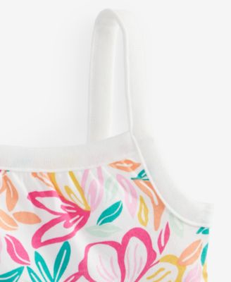 Baby Girls Tropical Floral-Print Sunsuit, Exclusively at Macy's
