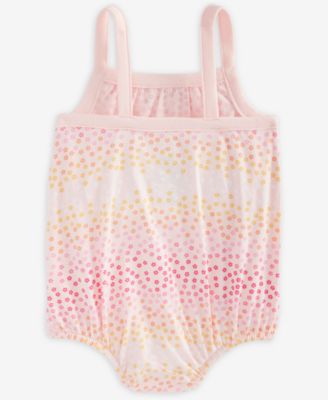 Baby Girls Gradient Floral-Print Sunsuit, Exclusively at Macy's