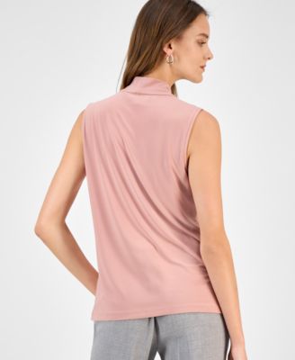 Women's Twisted V-Neck Sleeveless Top