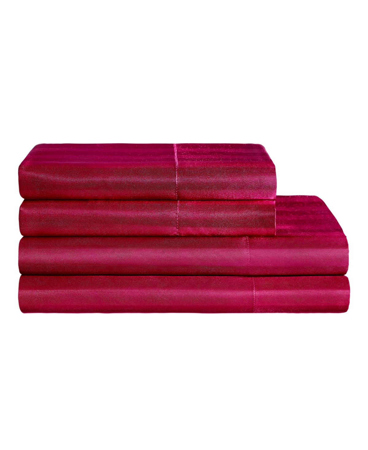 Juicy Couture Satin Damask 4-pc. Sheet Set, Full In Hot Pink