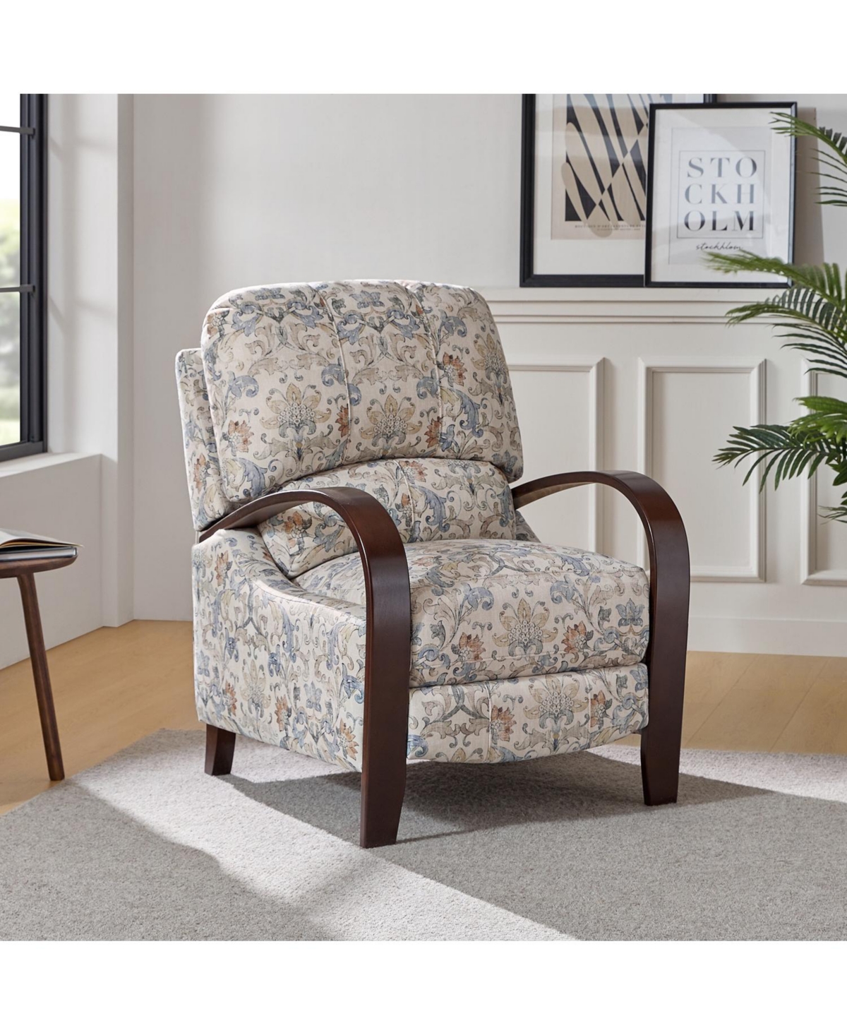 Rita Floral Upholstered Standard Manual Recliner