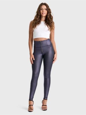 Women's Metallic High-Rise Sculpting Skinny Pants