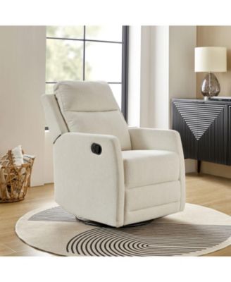 Coral Modern Ergonomic Swivel Rocker Manual Recliner