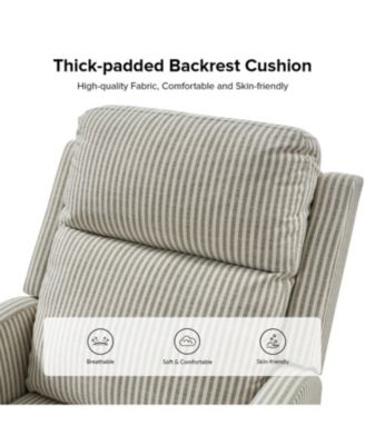 Coral Modern Ergonomic Swivel Rocker Manual Recliner