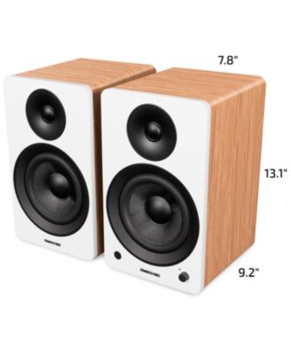 high-fidelity vinyl turntable with PA10 preamp & Ai61 6.5" speakers, Ortofon OM10 cartridge, 120W amp, Bluetooth, Lucky Bamboo