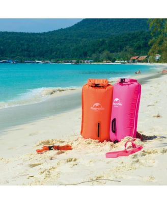 28L Safety Swim Buoy, Ultralight Tow Float & Dry Bag for Swimming, Kayaking, Snorkeling, Diving, Fishing with Adjustable Waist Belt