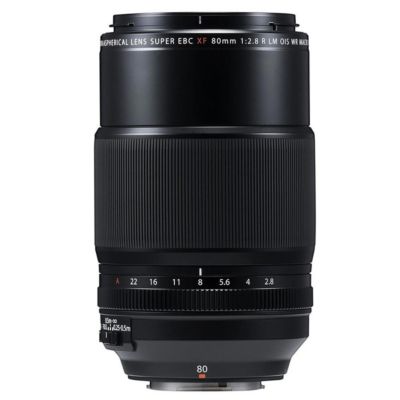 XF 80mm f/2.8 R LM OIS WR Macro Lens, Black, Bundle with 62mm Filter Kit, Flex Lens Shade, Lens Cleaner, Cleaning Kit, Lens Cap Tether, Mac