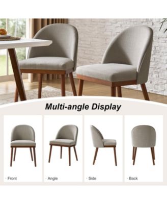 21.5" x 24" x 33"  Polyester Upholstered, Serta Design  Dining Chair