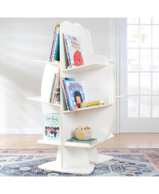 EdQ Reading Tree - Natural: Wooden Standing Bookshelf for Kids', Book Rack for Toys and School Supplies in Homeschool