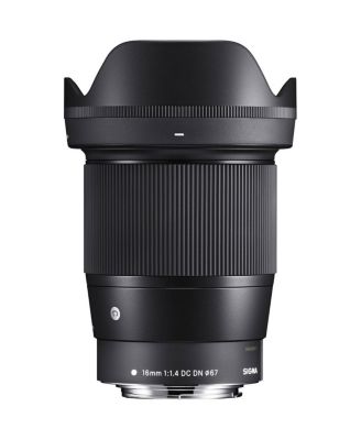 16mm f/1.4 DC DN Contemporary Lens for Canon EF-M, Black, Bundle with ProOptic 67mm Filter Kit, Flex Lens Shade, Cleaning Kit, Cap Tether, Lens