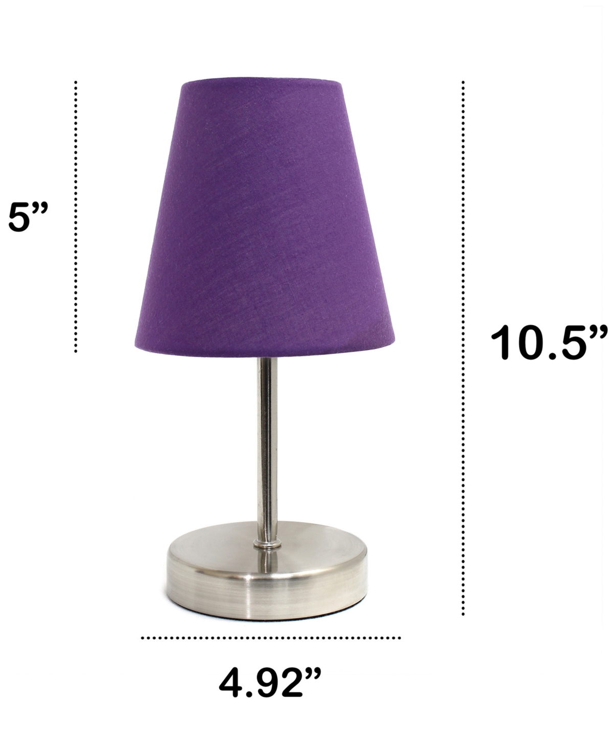 Creekwood Home 10.5" Metal Iconic Duo Mini Sand Nickel Table Lamp Set