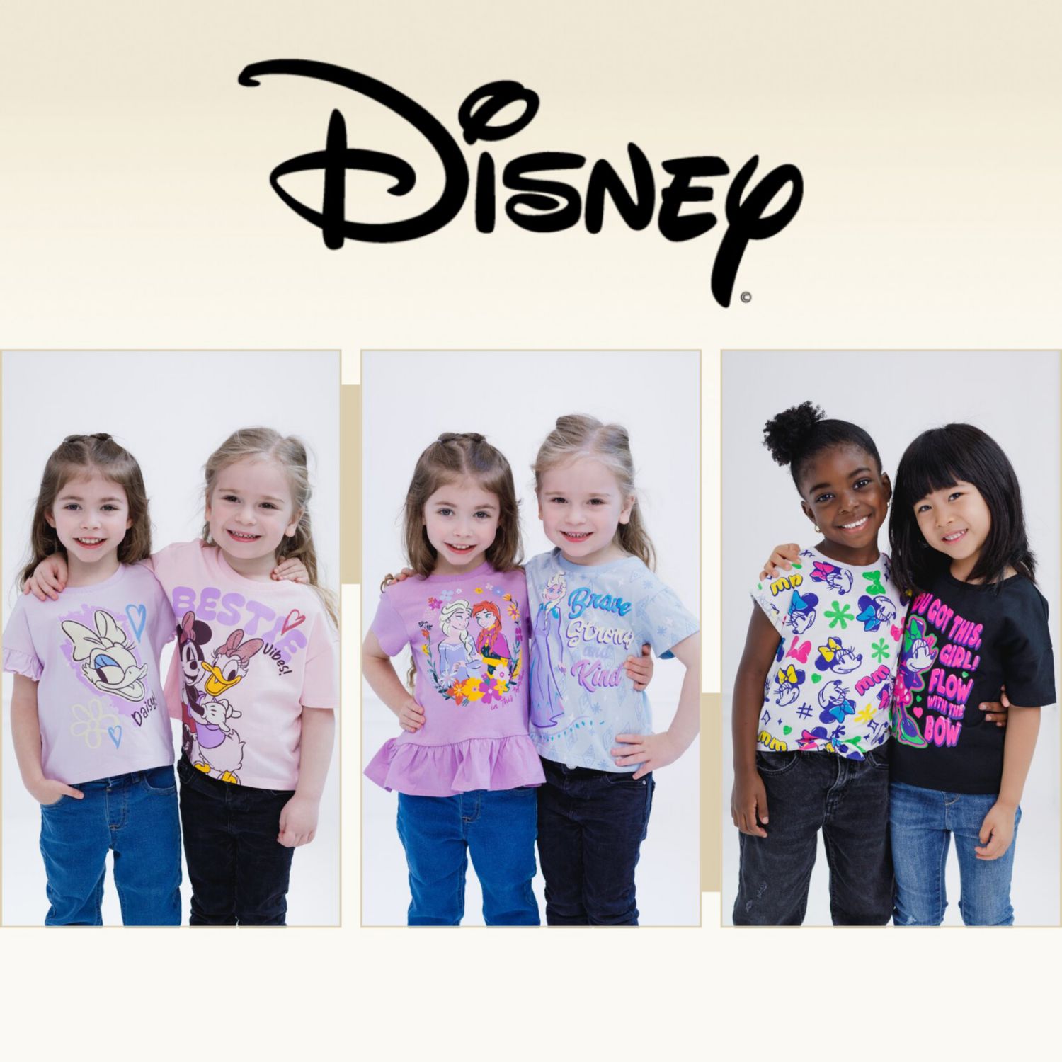 Girls Minnie Mouse 2-Pack Short Sleeve T-Shirts