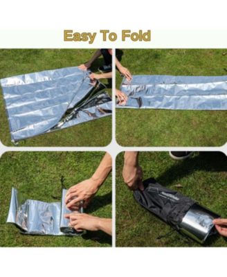 Aluminum Foil Foldable Picnic Blanket, Ultralight Ground Sheet Mat, Waterproof Camping Tarp, Foldable Sleeping Pad for Outdoor Picnic