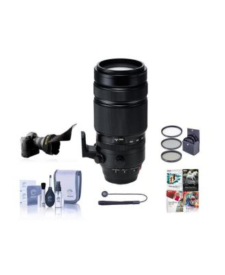 XF 100-400mm f/4.5-5.6 R LM OIS WR Lens, Bundle with 77mm Filter Kit and PC Software Kit